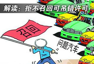 解讀缺陷汽車召回條例 拒不召回可吊銷許可