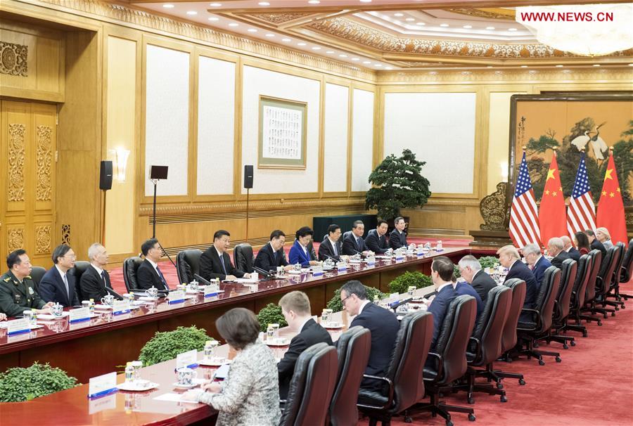 CHINA-BEIJING-XI JINPING-TRUMP-TALKS(CN)