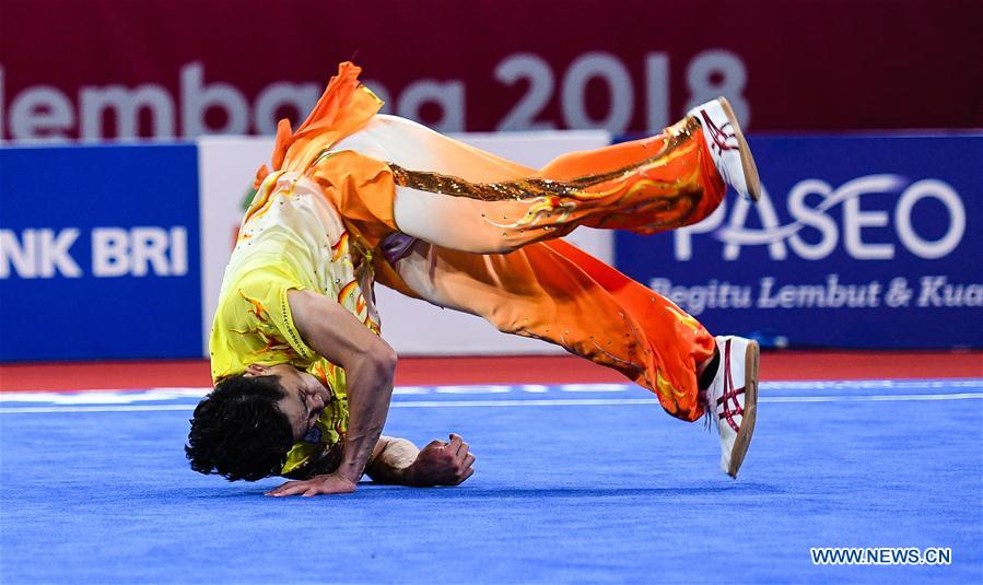 (SP)INDONESIA-JAKARTA-ASIAN GAMES-WUSHU-MEN&rsquo;S CHANGQUAN