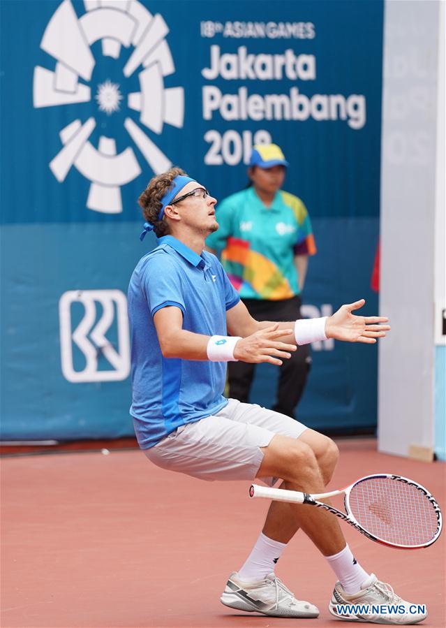 (SP)INDONESIA-PALEMBANG-ASIAN GAMES-TENNIS-MEN&rsquo;S SINGLE-FINAL