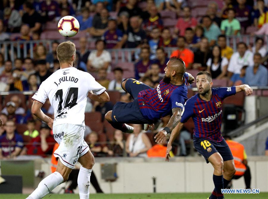 (SP)SPAIN-BARCELONA-SOCCER-SPANISH LEAGUE-BARCELONA-HUESCA