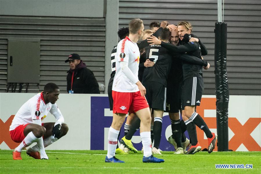 (SP)GERMANY-LEIPZIG-SOCCER-EUROPA LEAGUE-LEIPZIG VS ROSENBORG