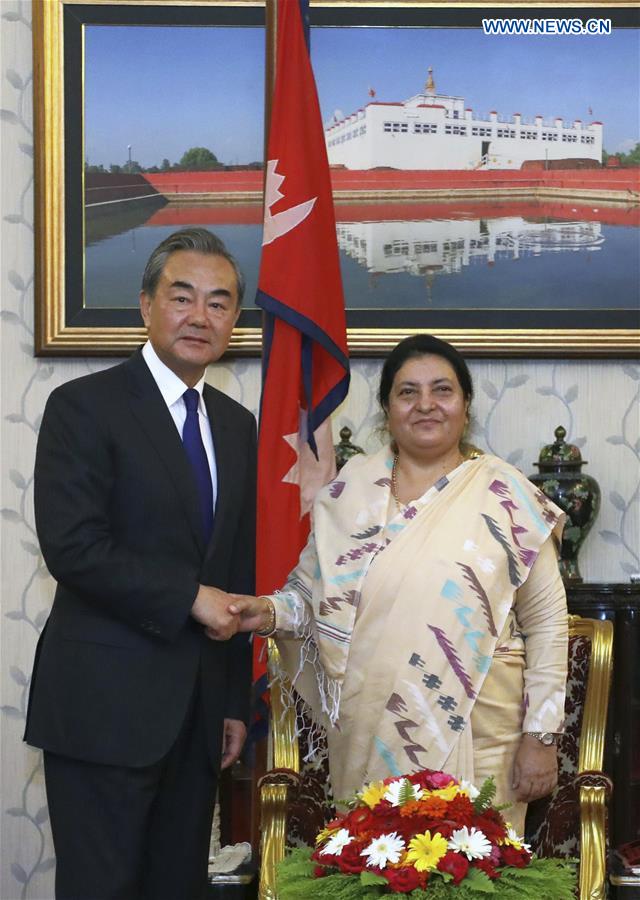 NEPAL-KATHMANDU-PRESIDENT-WANG YI-MEETING