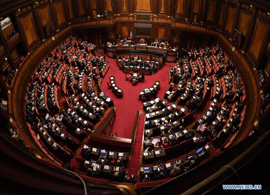 ITALY-ROME-SENATE-CONFIDENCE VOTE