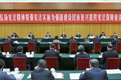 趙樂際出席&ldquo;弘揚(yáng)憲法精神，加強(qiáng)憲法實(shí)施，為強(qiáng)國建設(shè)、民族復(fù)興提供憲法保障&rdquo;座談會(huì)并講話