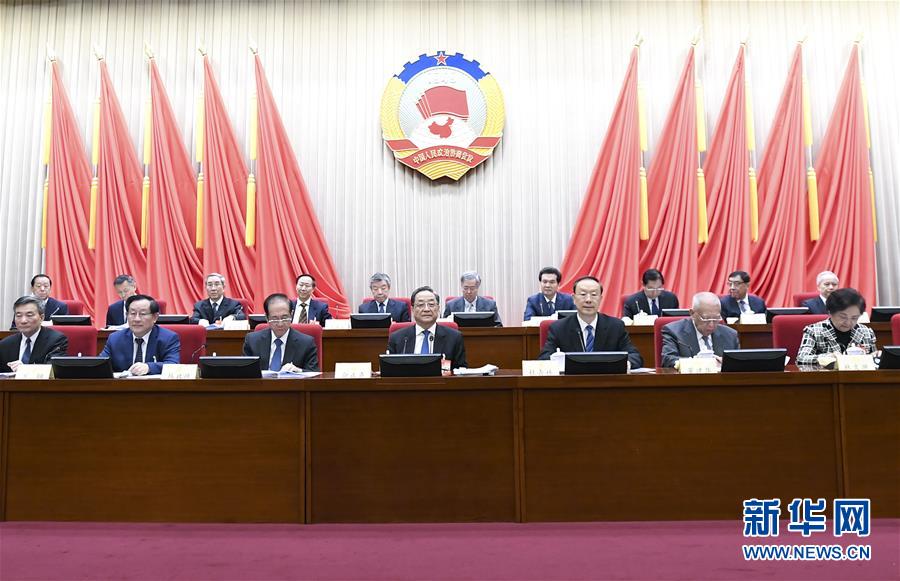 1月22日，政協(xié)第十二屆全國(guó)委員會(huì)常務(wù)委員會(huì)第二十四次會(huì)議在北京開(kāi)幕。全國(guó)政協(xié)主席俞正聲出席開(kāi)幕會(huì)。 新華社記者 燕雁 攝