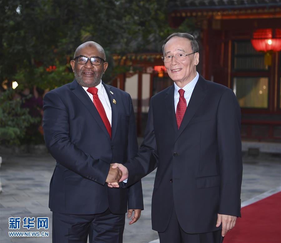 (中非合作論壇)王岐山會(huì)見(jiàn)科摩羅總統(tǒng)阿扎利