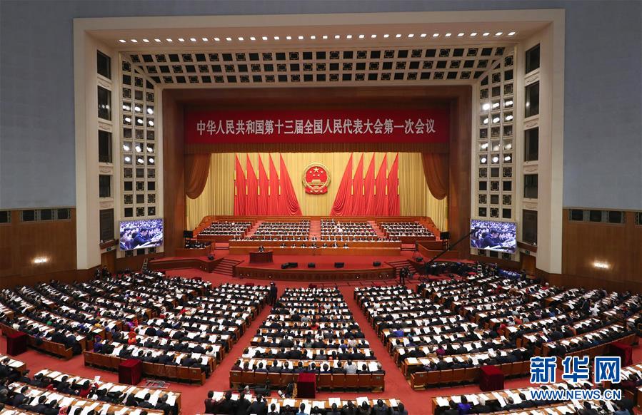 （兩會(huì)&middot;XHDW）（14）十三屆全國人大一次會(huì)議舉行第二次全體會(huì)議