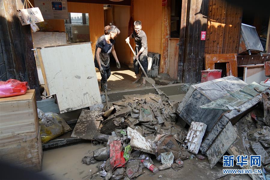 （關(guān)注&ldquo;利奇馬&rdquo;&middot;圖文互動）（4）古城洪災 八方馳援&mdash;&mdash;洪水災害下的浙江臨?，F(xiàn)場目擊