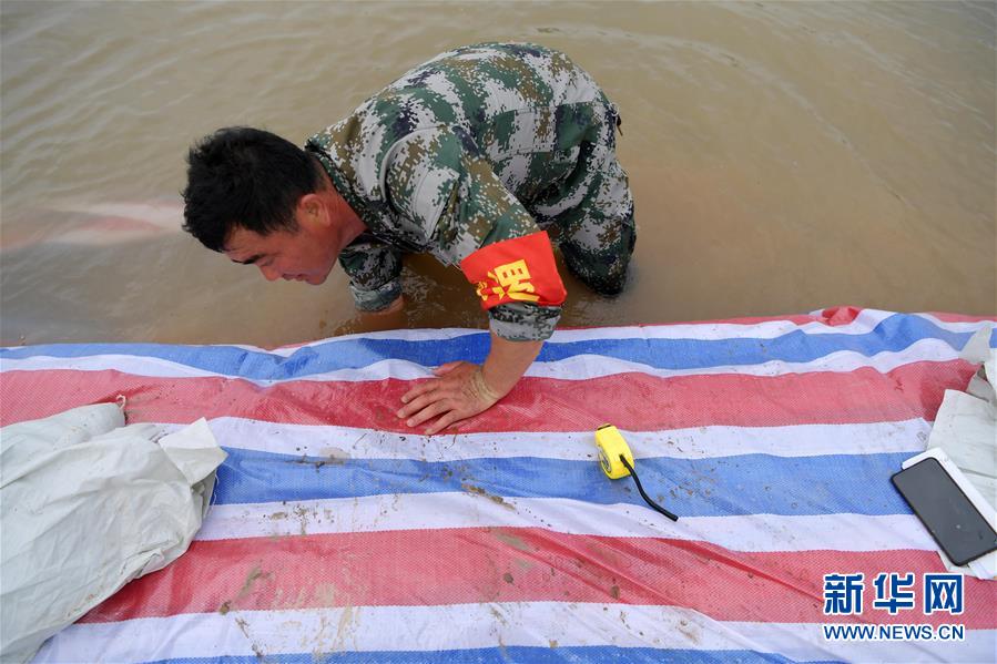 （在習(xí)近平新時(shí)代中國(guó)特色社會(huì)主義思想指引下&mdash;&mdash;新時(shí)代新作為新篇章&middot;習(xí)近平總書記關(guān)切事&middot;圖文互動(dòng)）（1）洪峰浪尖，鮮紅的黨旗高高飄揚(yáng)&mdash;&mdash;記防汛抗洪一線的共產(chǎn)黨員