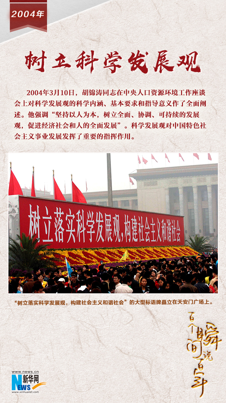 2004，樹立科學(xué)發(fā)展觀
