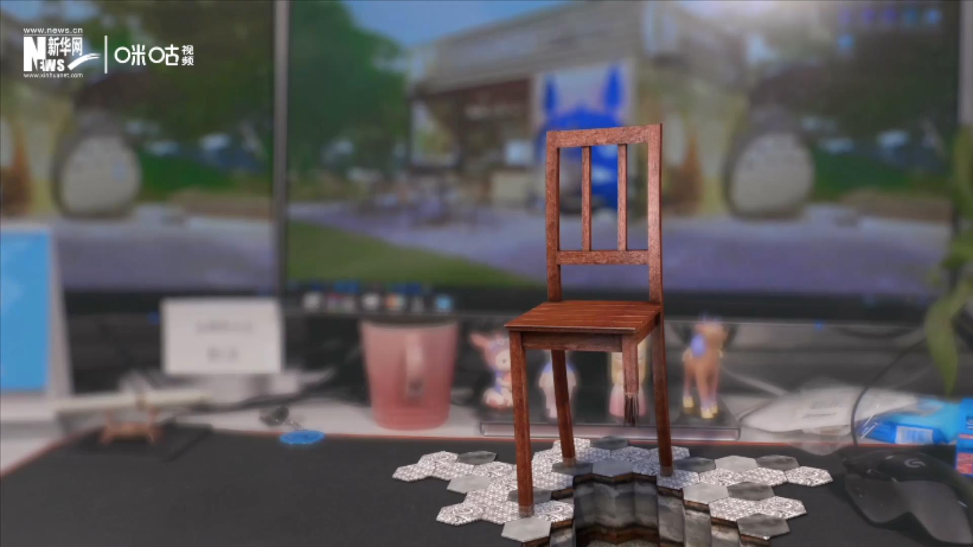 椅子重5噸，高達12米，椅背有兩層樓高