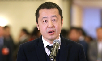 賈樟柯代表接受采訪(fǎng)