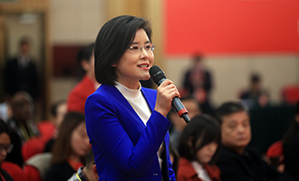 中央電視臺、中國國際電視臺記者提問