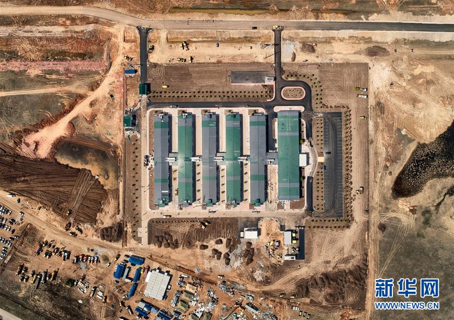 (國際疫情·圖文互動)(1)一座哈薩克斯坦版“火神山”醫(yī)院建成