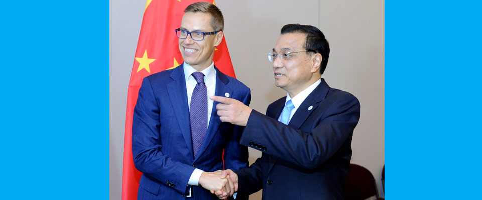 李克強會見芬蘭總理亞歷山大&middot;斯圖布