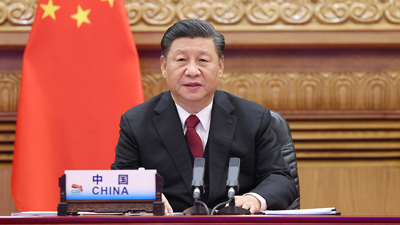 習(xí)近平出席二十國集團(tuán)領(lǐng)導(dǎo)人第十五次峰會(huì)第二階段會(huì)議