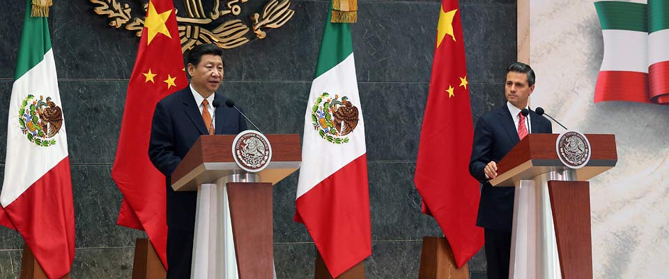 2013年6月，中墨元首共同會(huì)見記者