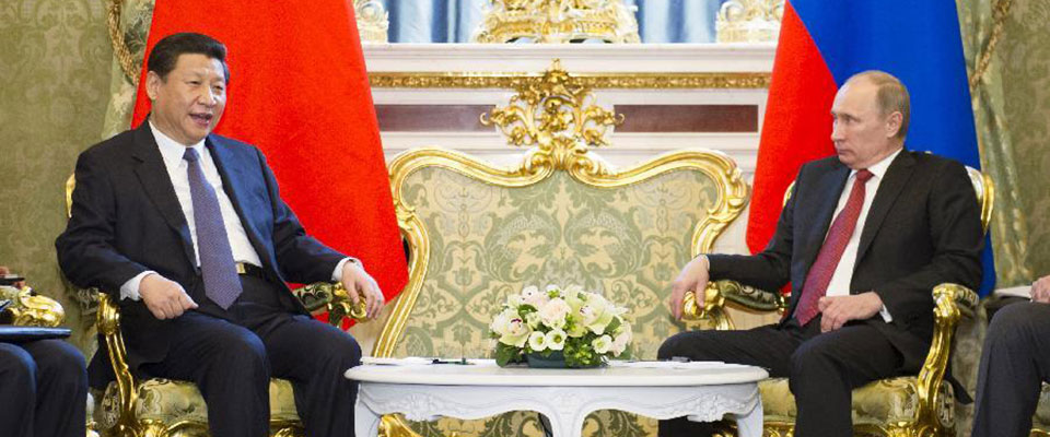 2013年3月，習(xí)近平與普京舉行會(huì)談